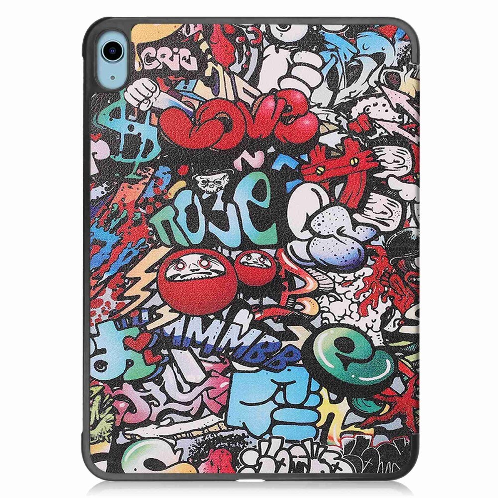 Apple iPad 11 11th Gen (2025) Tri-Fold etui, Graffiti