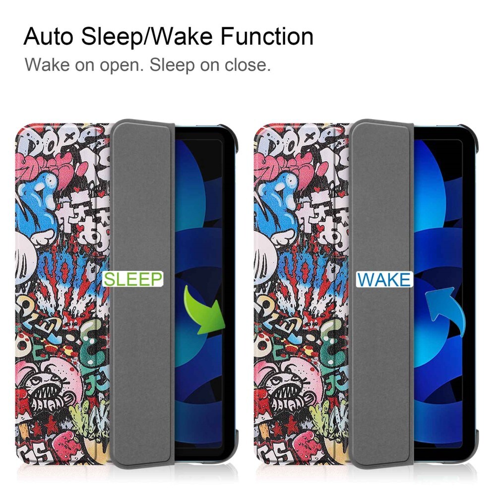 Apple iPad 11 11th Gen (2025) Tri-Fold etui, Graffiti