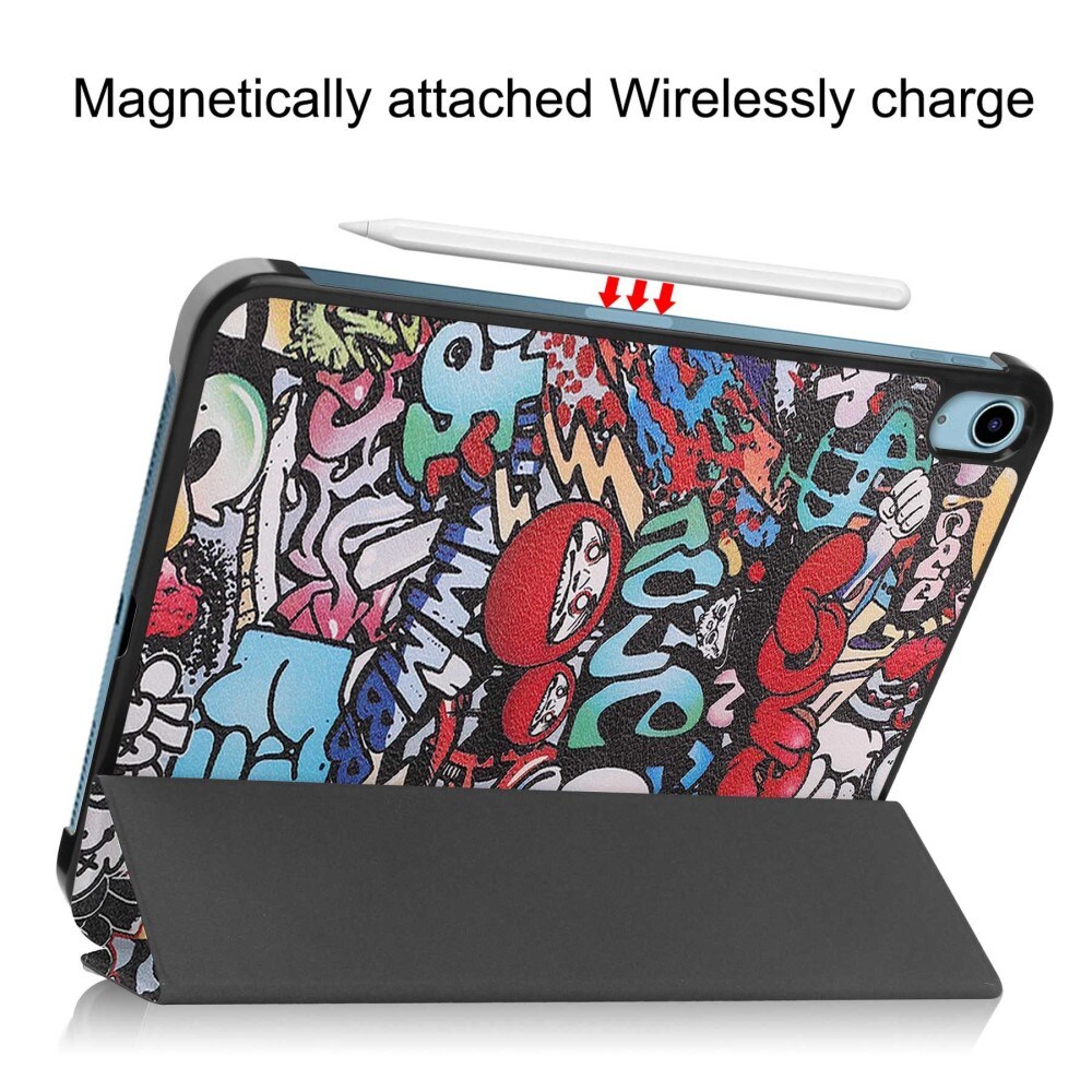 Apple iPad 11 11th Gen (2025) Tri-Fold etui, Graffiti