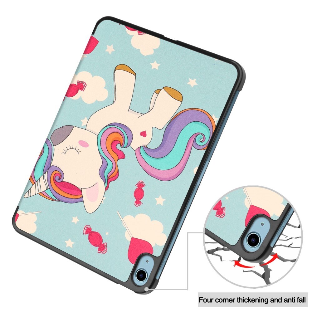 Apple iPad 11 11th Gen (2025) Tri-Fold etui, Unicorn