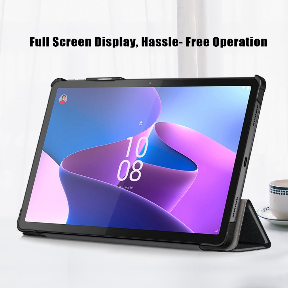 Lenovo Tab P11 Pro (2nd Gen) Tri-fold etui med penneholder, Sort
