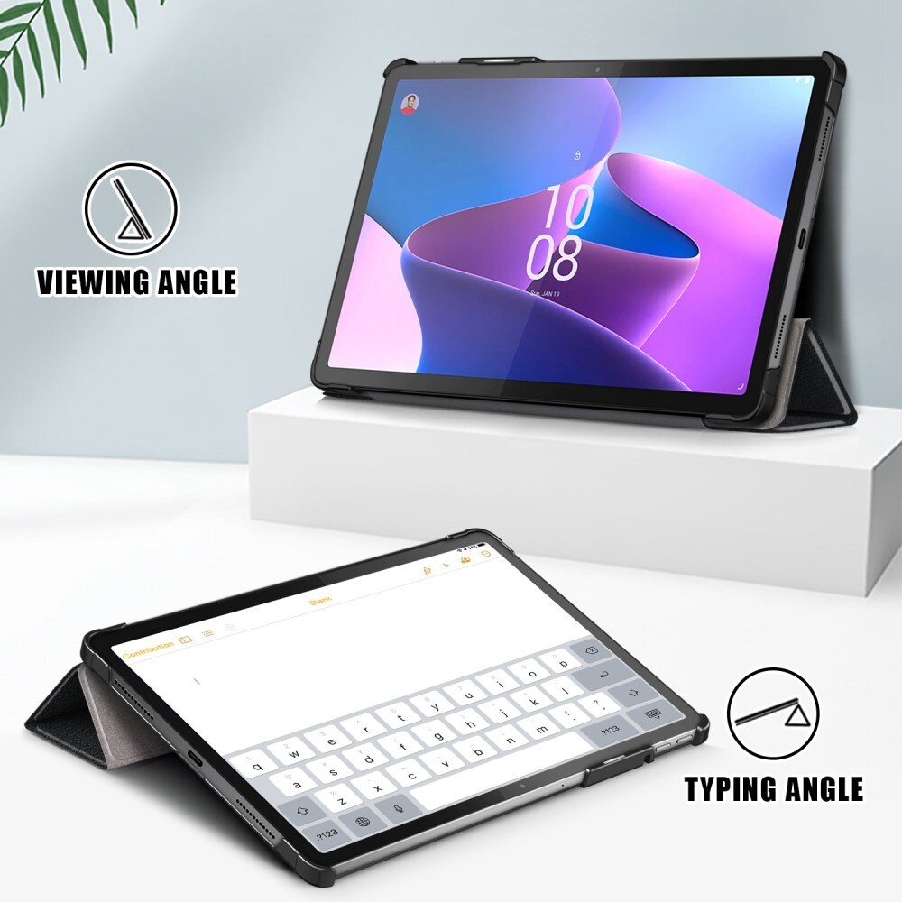 Lenovo Tab P11 Pro (2nd Gen) Tri-fold etui med penneholder, Sort