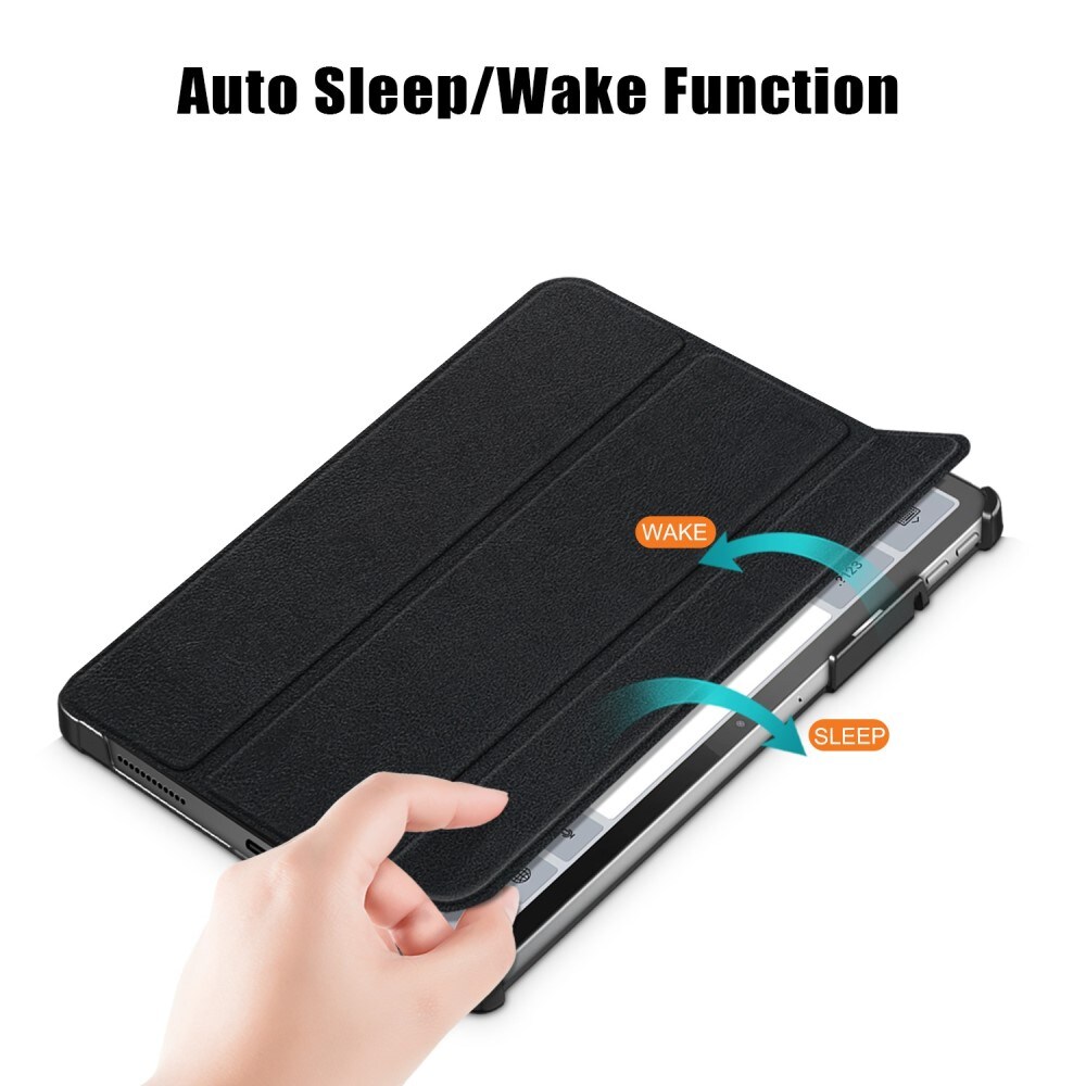 Lenovo Tab P11 Pro (2nd Gen) Tri-fold etui med penneholder, Sort
