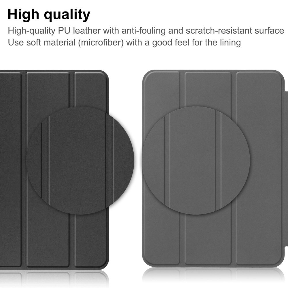 Apple iPad 11 11th Gen (2025) Tri-fold etui med penneholder, Sort