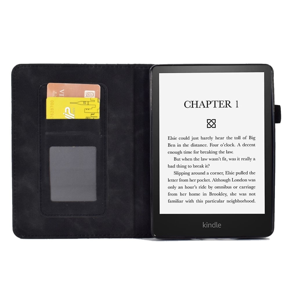 Amazon Kindle Paperwhite Signature Edition (2023) Flot etui med kortholder, Sort