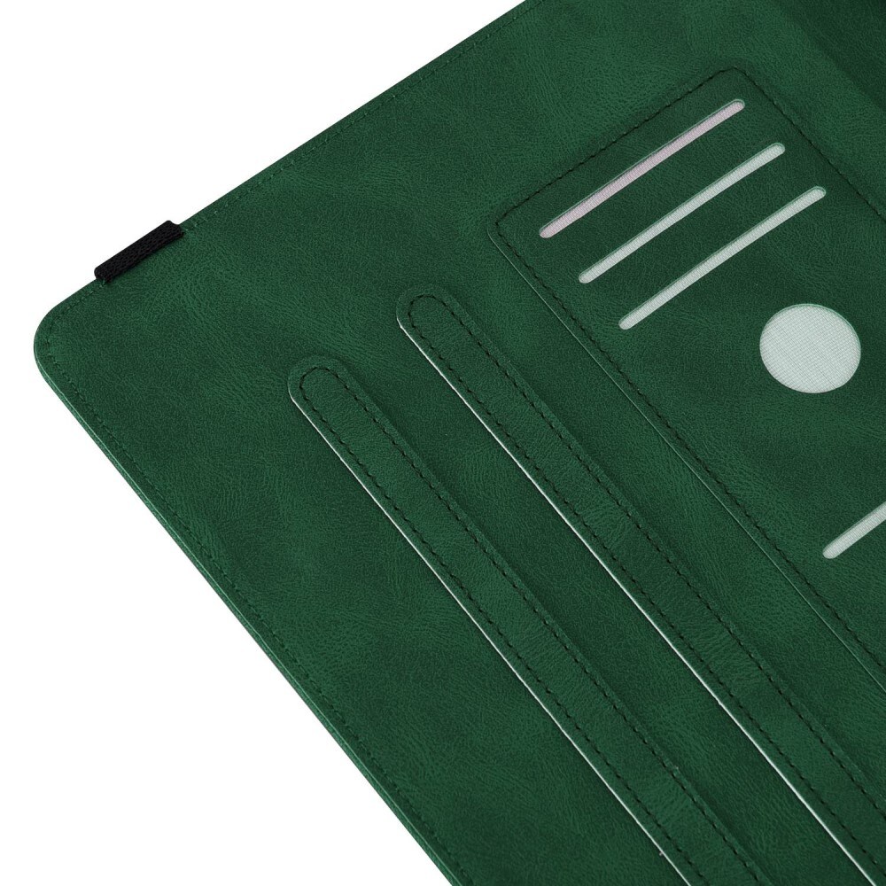 Apple iPad 11 11th Gen (2025) Etui med sommerfugle, Grøn