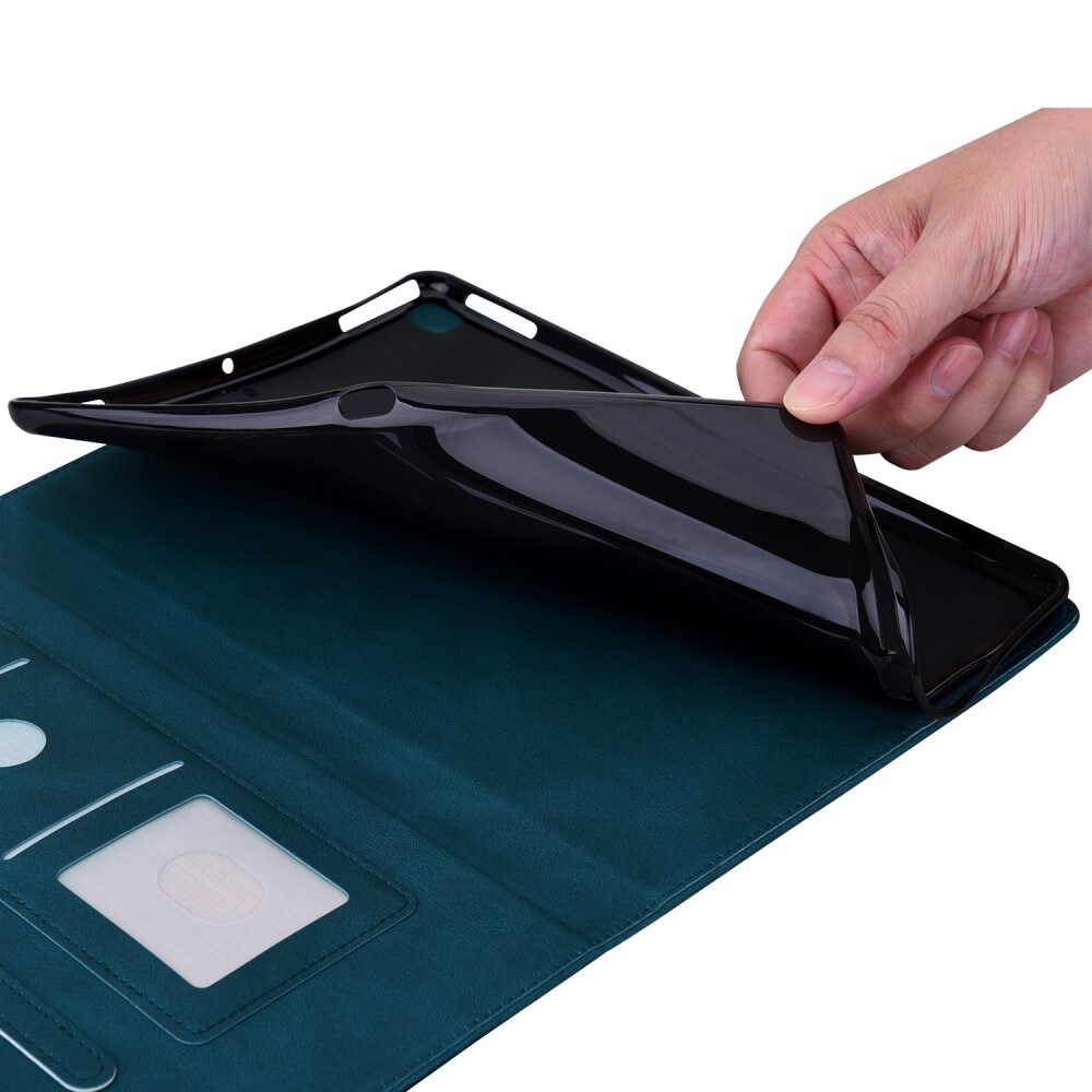 Apple iPad 11 11th Gen (2025) Etui med sommerfugle, Blå