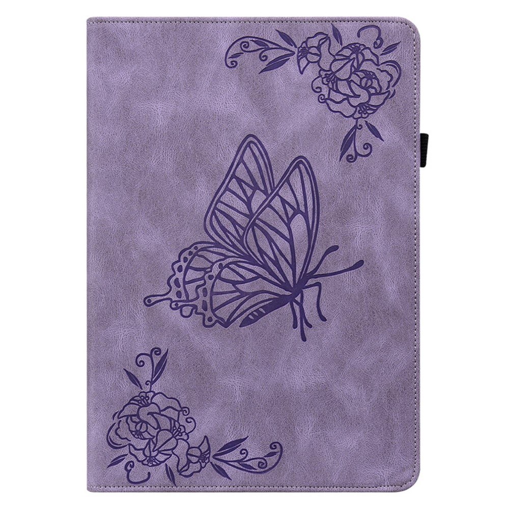 Apple iPad 11 11th Gen (2025) Etui med sommerfugle, Lilla