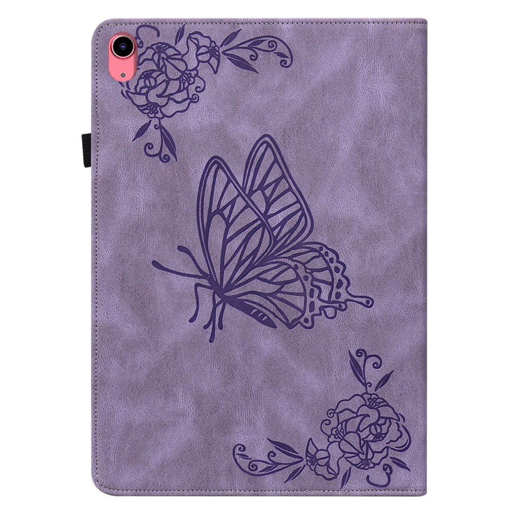 Apple iPad 11 11th Gen (2025) Etui med sommerfugle, Lilla