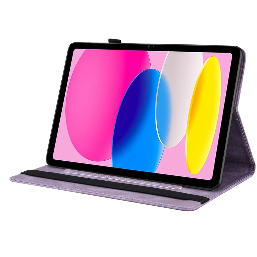 Apple iPad 11 11th Gen (2025) Etui med sommerfugle, Lilla