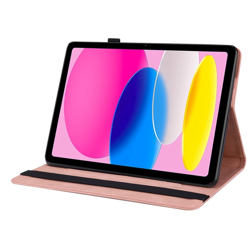 Apple iPad 11 11th Gen (2025) Etui med sommerfugle, Lyserød