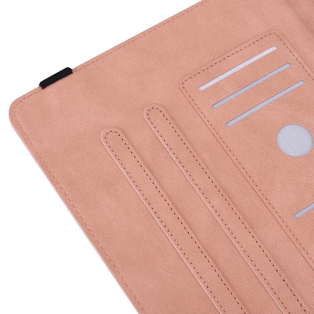 Apple iPad 11 11th Gen (2025) Etui med sommerfugle, Lyserød
