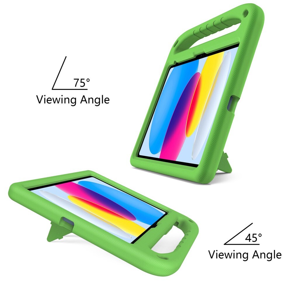 Apple iPad 11 11th Gen (2025) Stødsikkert cover/etui med håndtag - Perfekt til børn, Grøn
