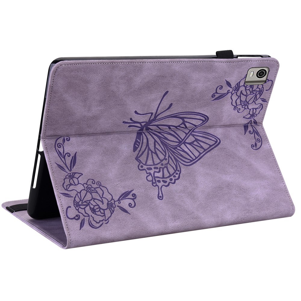  Nokia T21 Etui med sommerfugle, Lilla