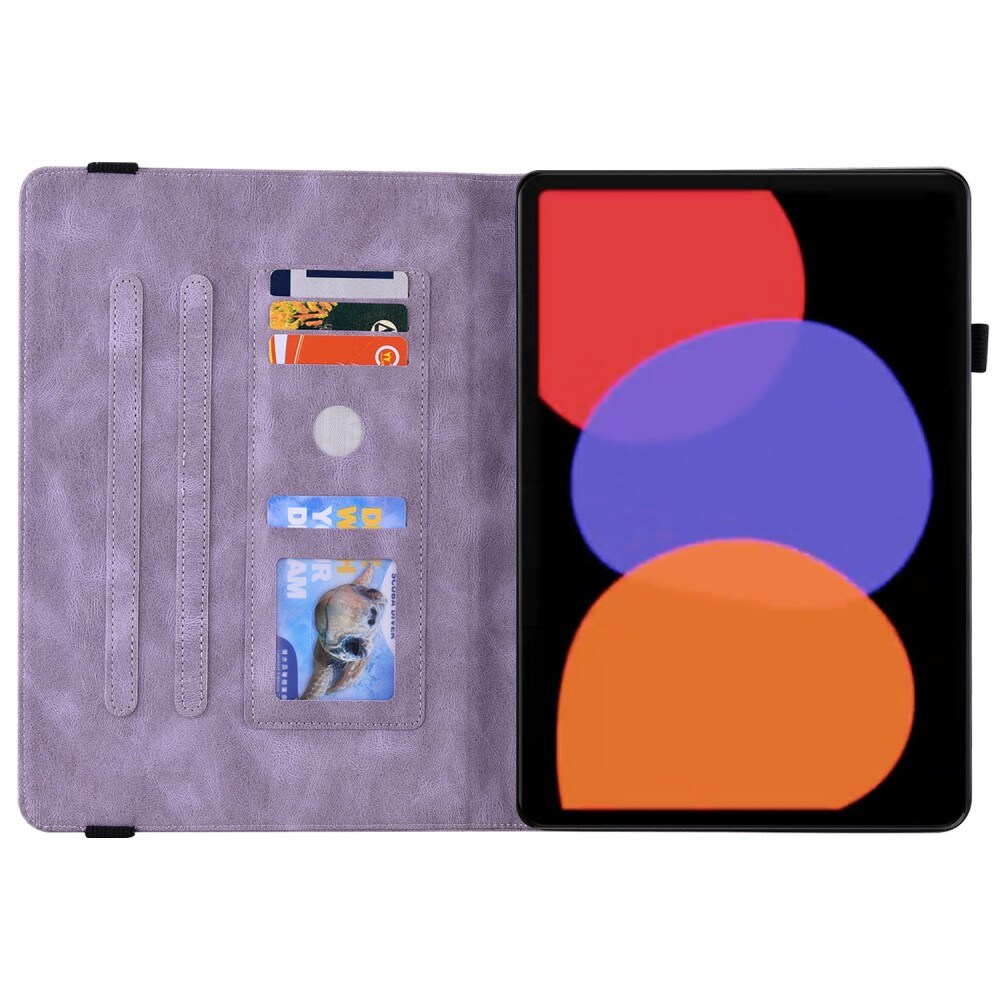Xiaomi Pad 6 Etui med sommerfugle, Lilla