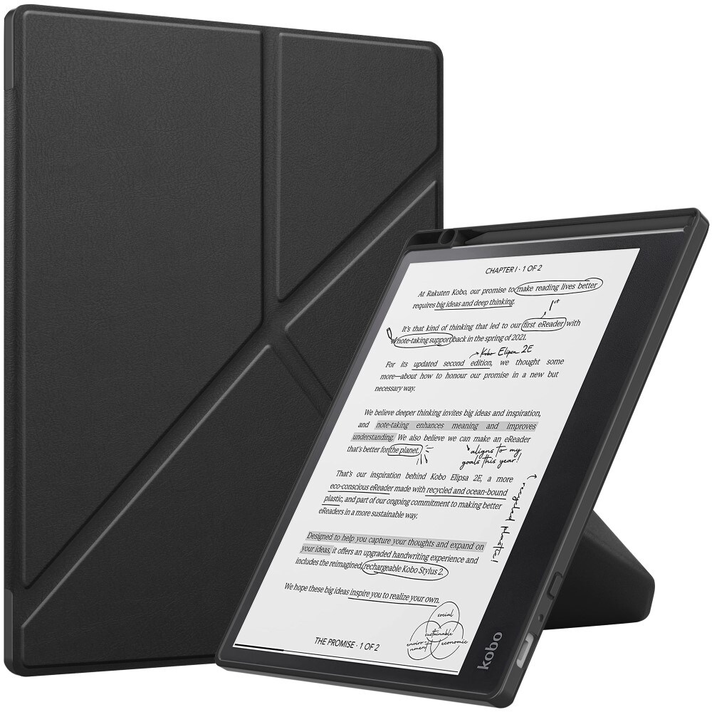 Origami Kobo Elipsa 2E Beskyttende etui, Sort