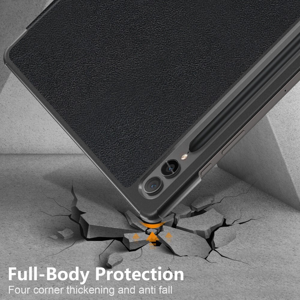 Samsung Galaxy Tab S9 Plus Tri-Fold etui, Sort
