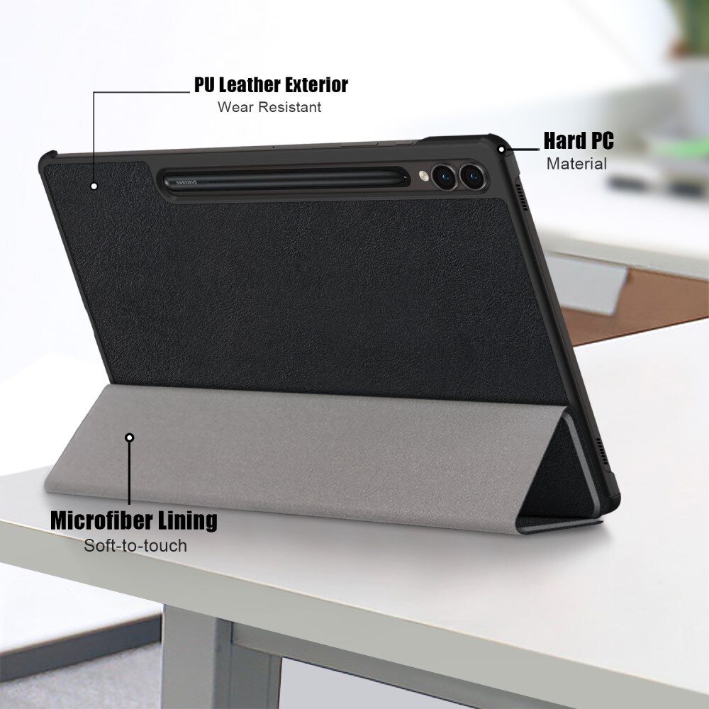 Samsung Galaxy Tab S9 Plus Tri-Fold etui, Sort