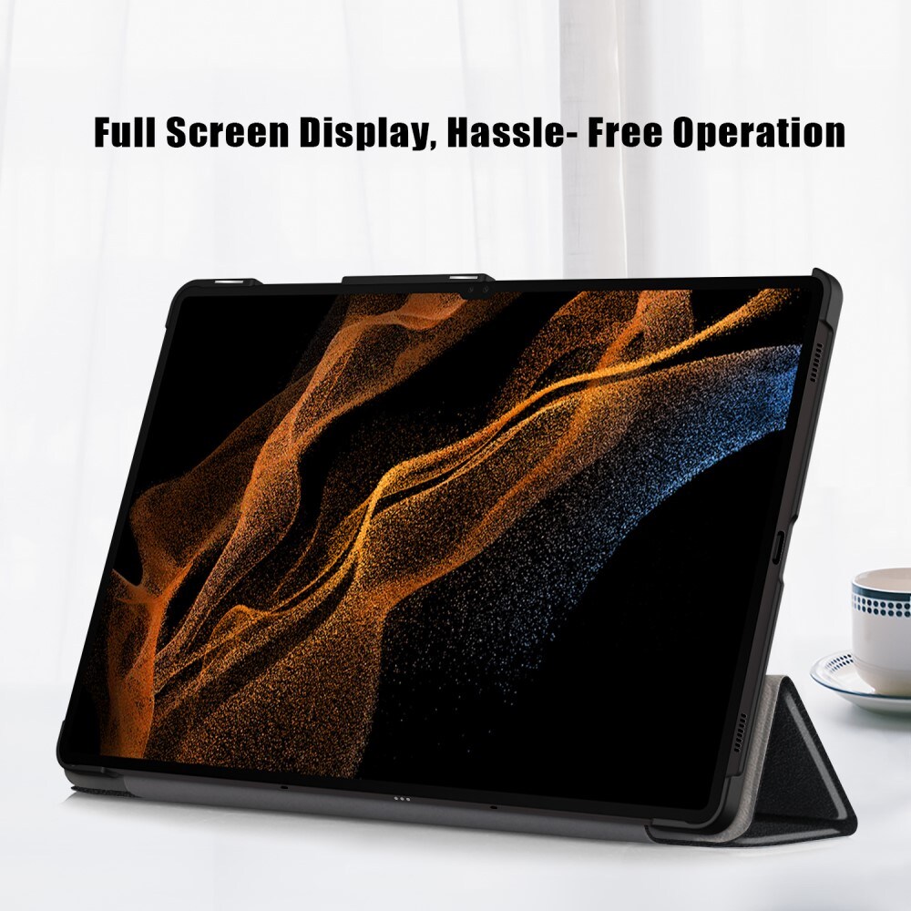 Samsung Galaxy Tab S10 Ultra Tri-Fold etui, Sort