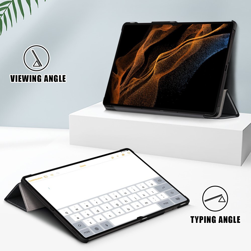 Samsung Galaxy Tab S10 Ultra Tri-Fold etui, Sort