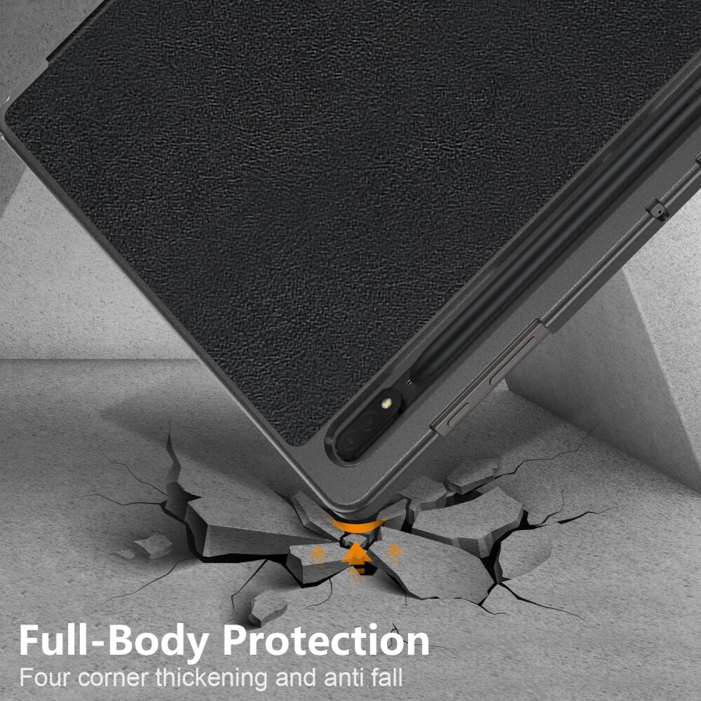 Samsung Galaxy Tab S10 Ultra Tri-Fold etui, Sort