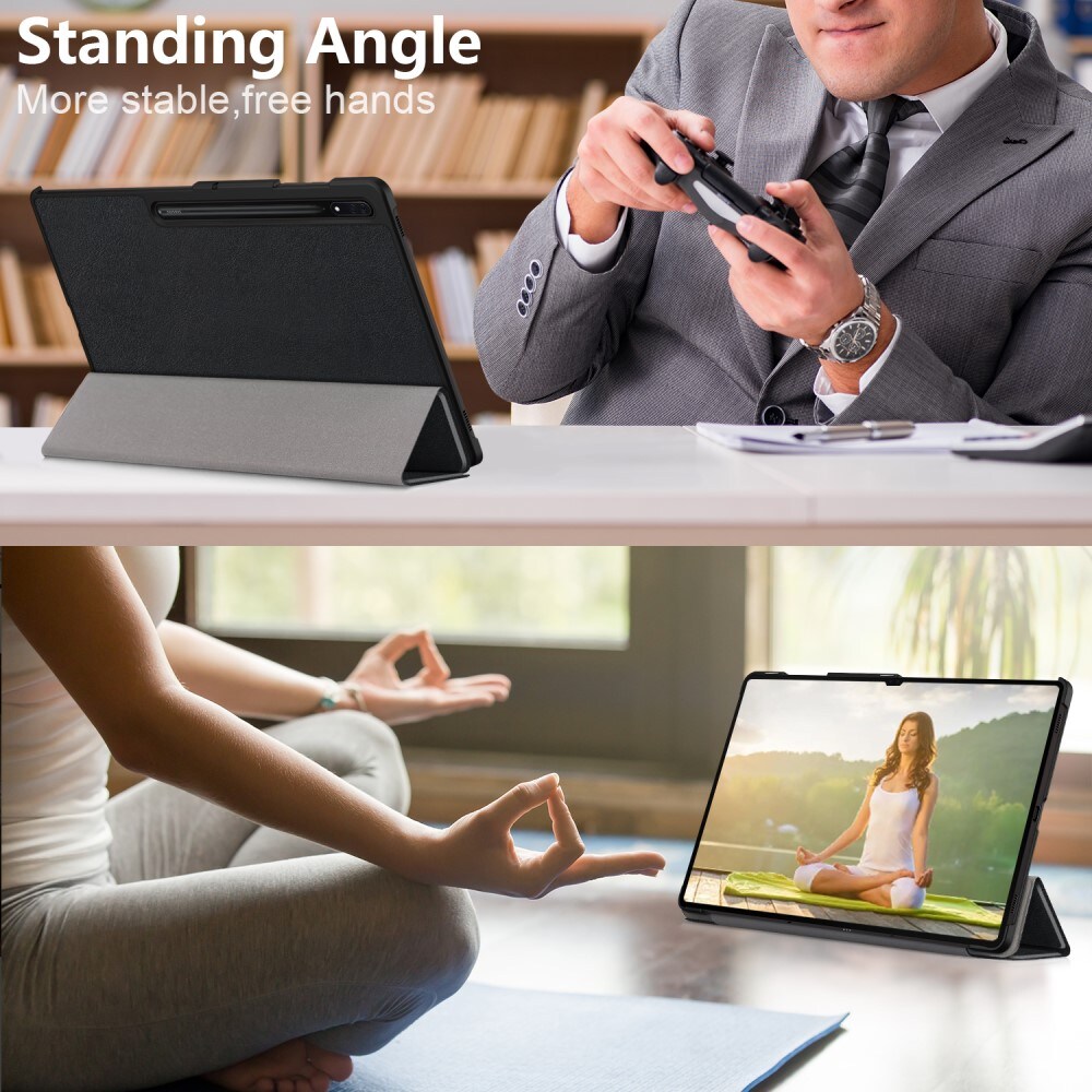 Samsung Galaxy Tab S10 Ultra Tri-Fold etui, Sort