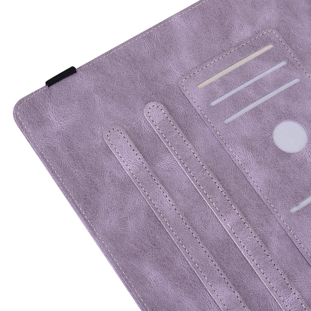 Samsung Galaxy Tab S7 Plus Etui med sommerfugle, Lilla