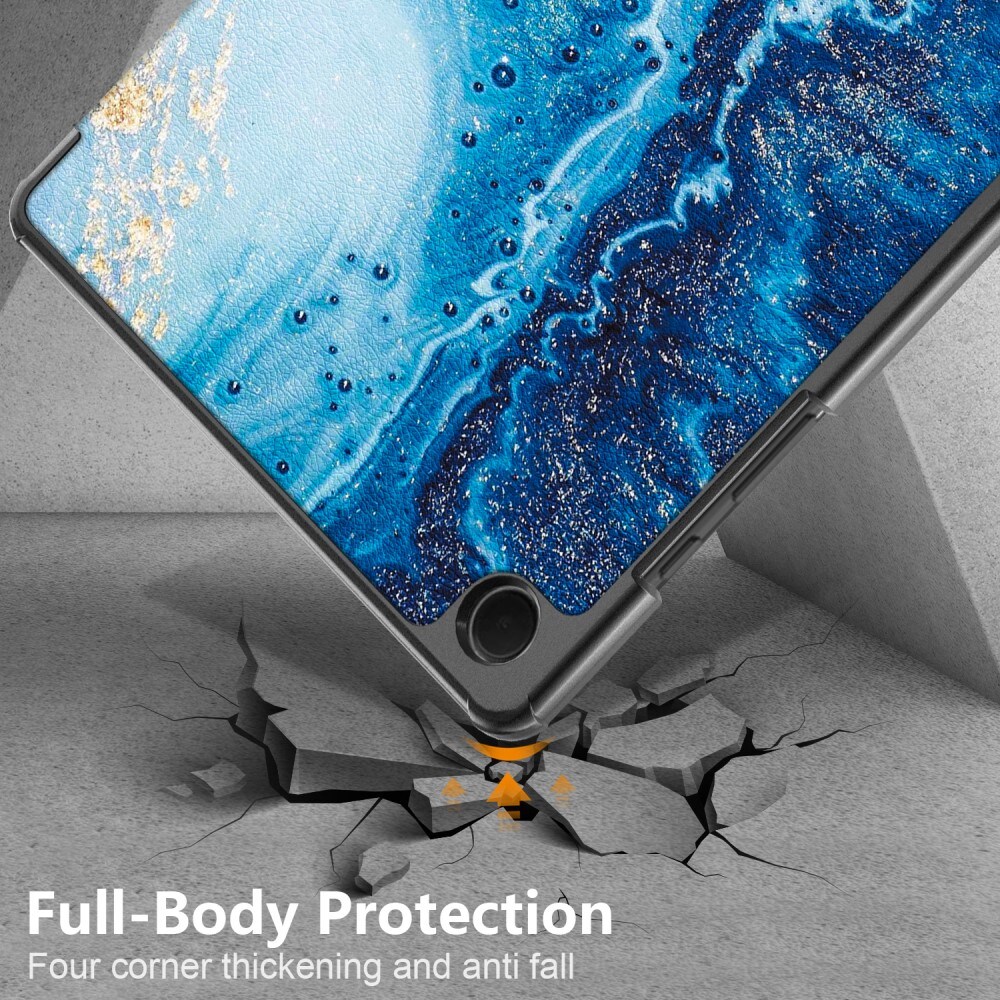 Samsung Galaxy Tab A9 Plus Tri-Fold etui, hav