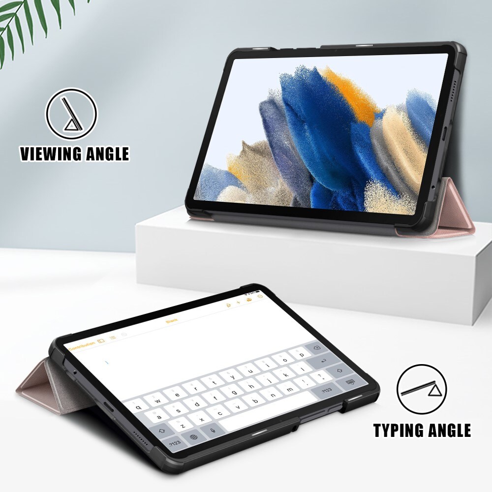 Samsung Galaxy Tab A9 Tri-Fold etui, Rose guld