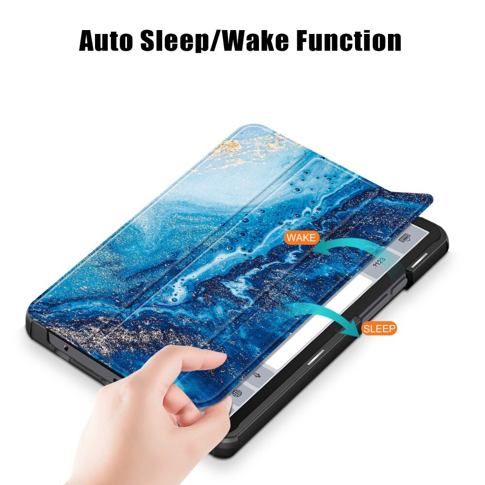 Samsung Galaxy Tab A9 Tri-Fold etui, hav
