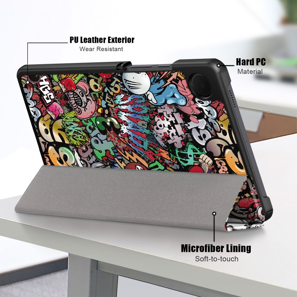 Samsung Galaxy Tab A9 Tri-Fold etui, Graffiti