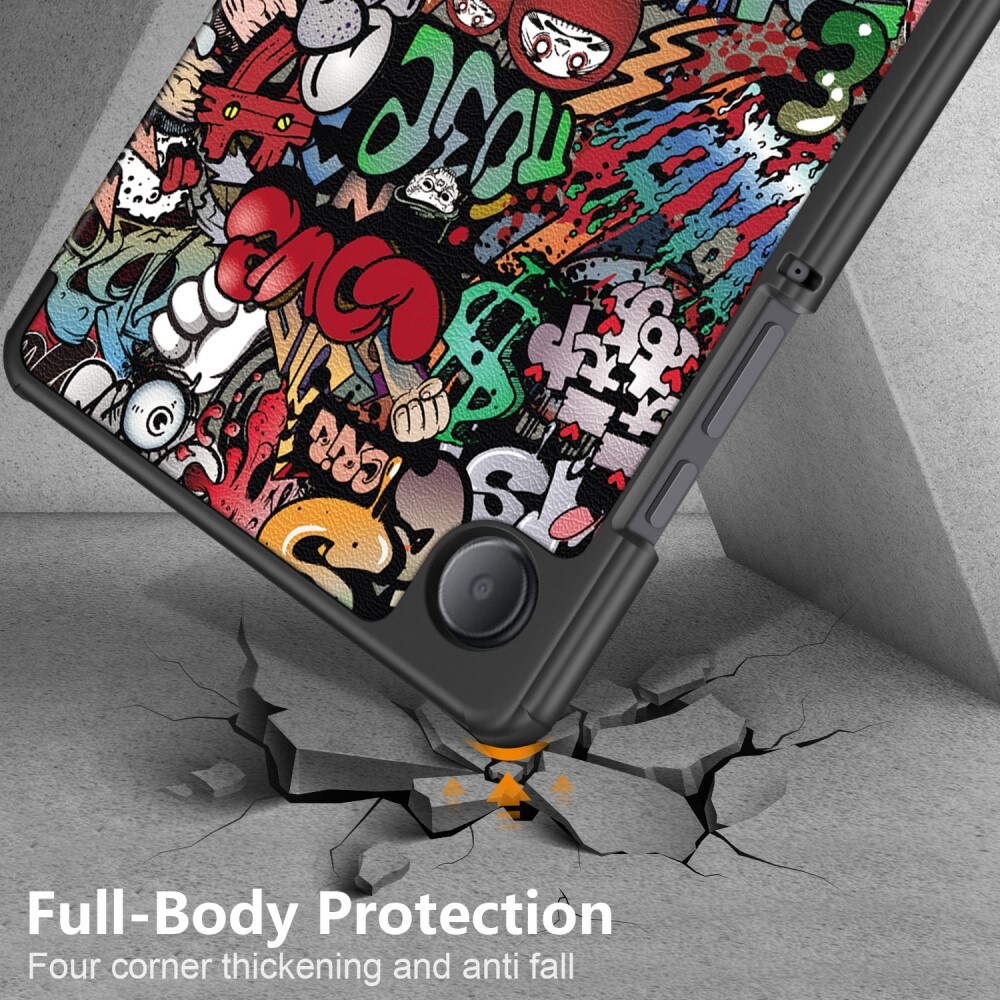 Samsung Galaxy Tab A9 Tri-Fold etui, Graffiti