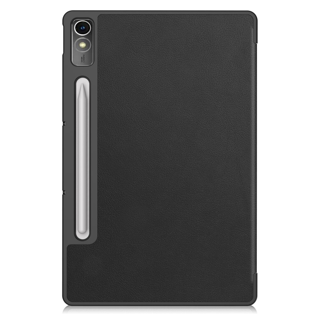  Lenovo Tab P12 Tri-fold etui med penneholder, Sort