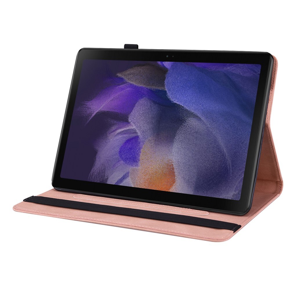 Samsung Galaxy Tab A9 Plus Etui med sommerfugle, Lyserød