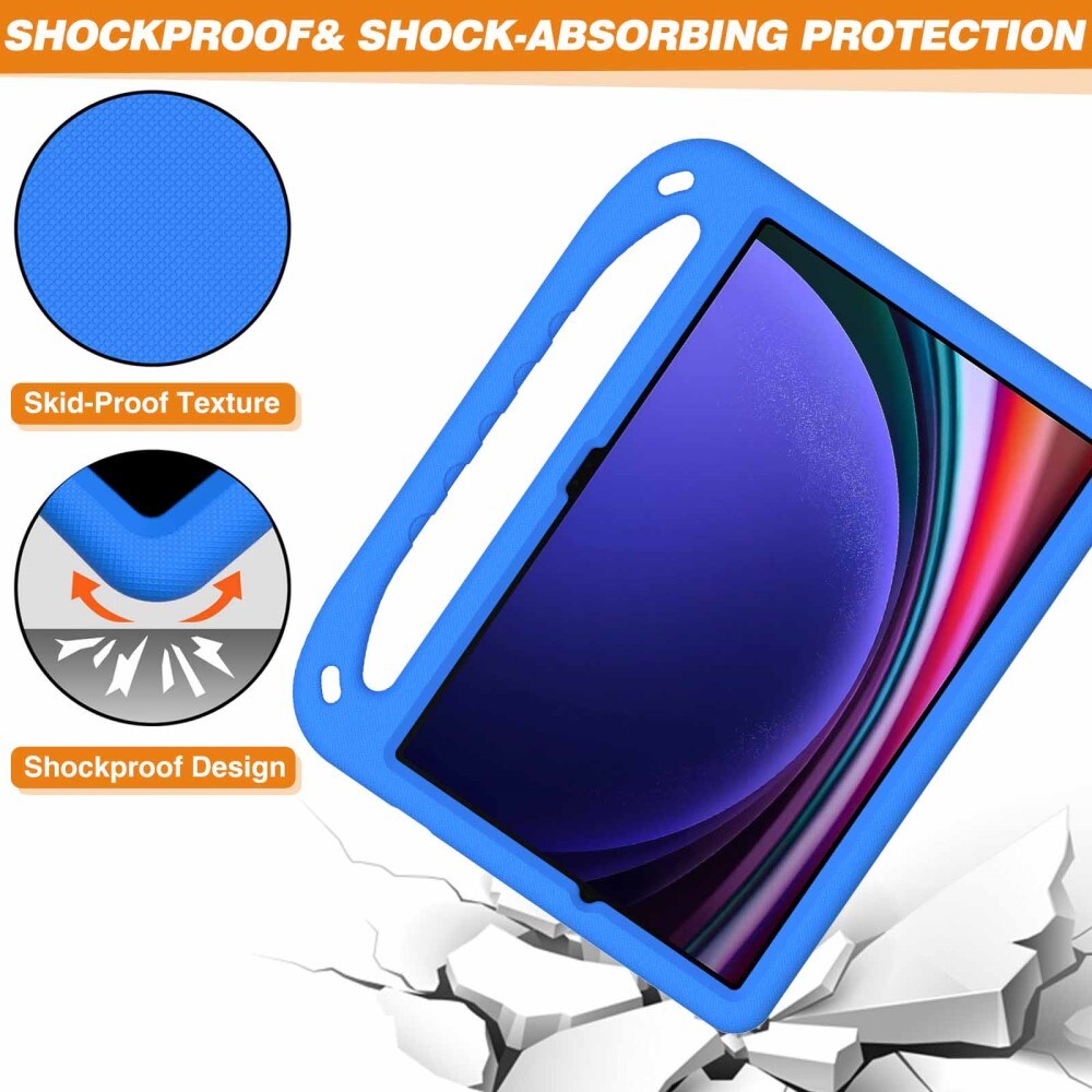 Samsung Galaxy Tab S7 Plus Stødsikkert cover/etui med håndtag - Perfekt til børn, Blå