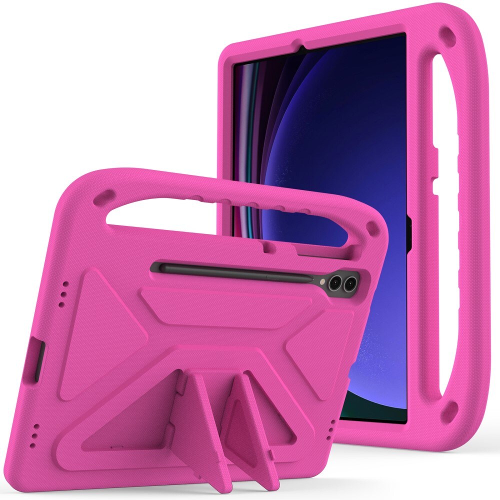 Samsung Galaxy Tab S10 Plus Stødsikkert cover/etui med håndtag - Perfekt til børn, Lyserød