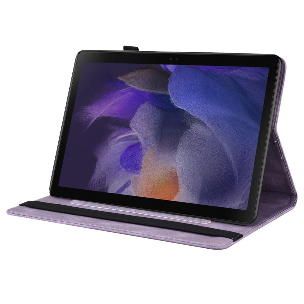 Samsung Galaxy Tab A9 Etui med sommerfugle, Lilla