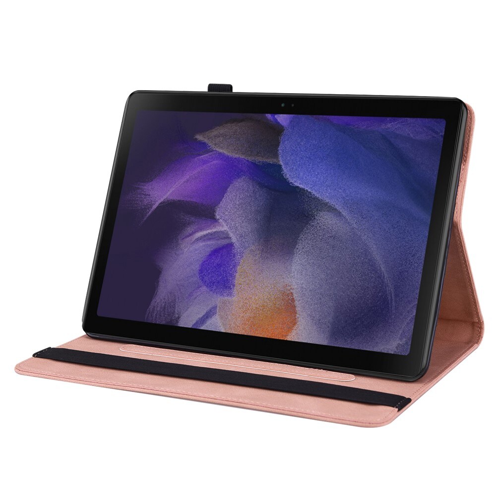 Samsung Galaxy Tab A9 Etui med sommerfugle, Lyserød