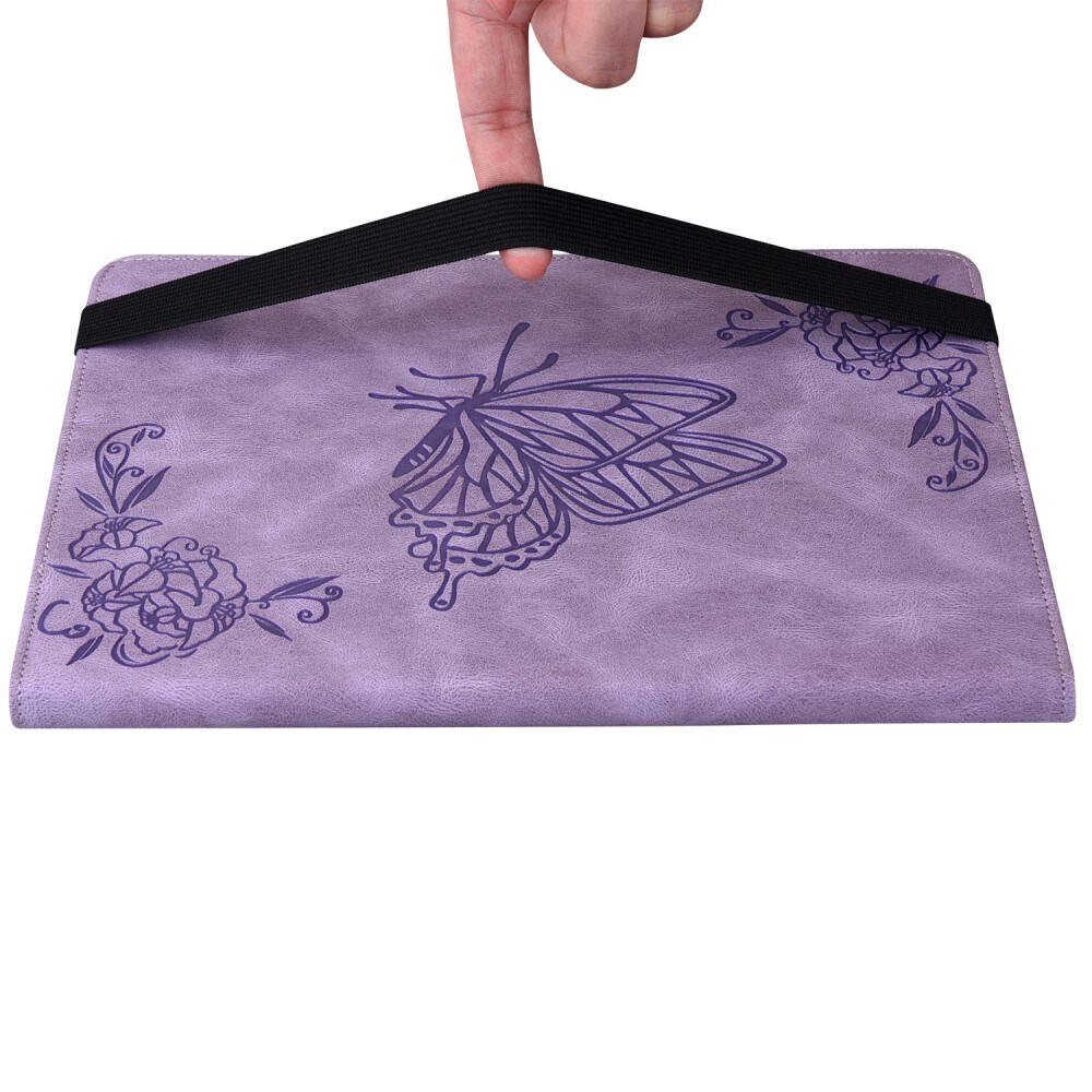  Lenovo Tab P12 Etui med sommerfugle, Lilla