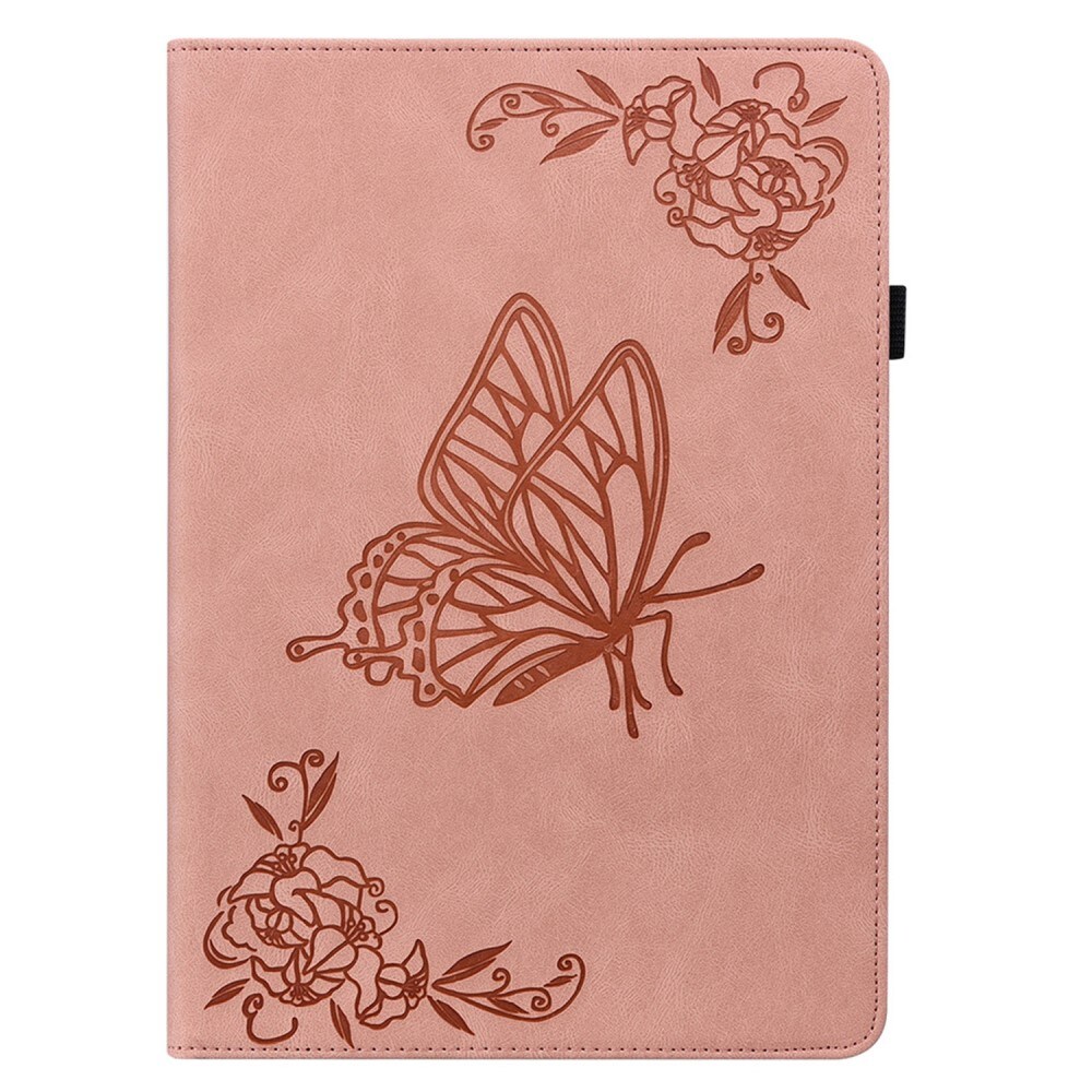  Lenovo Tab P12 Etui med sommerfugle, Lyserød
