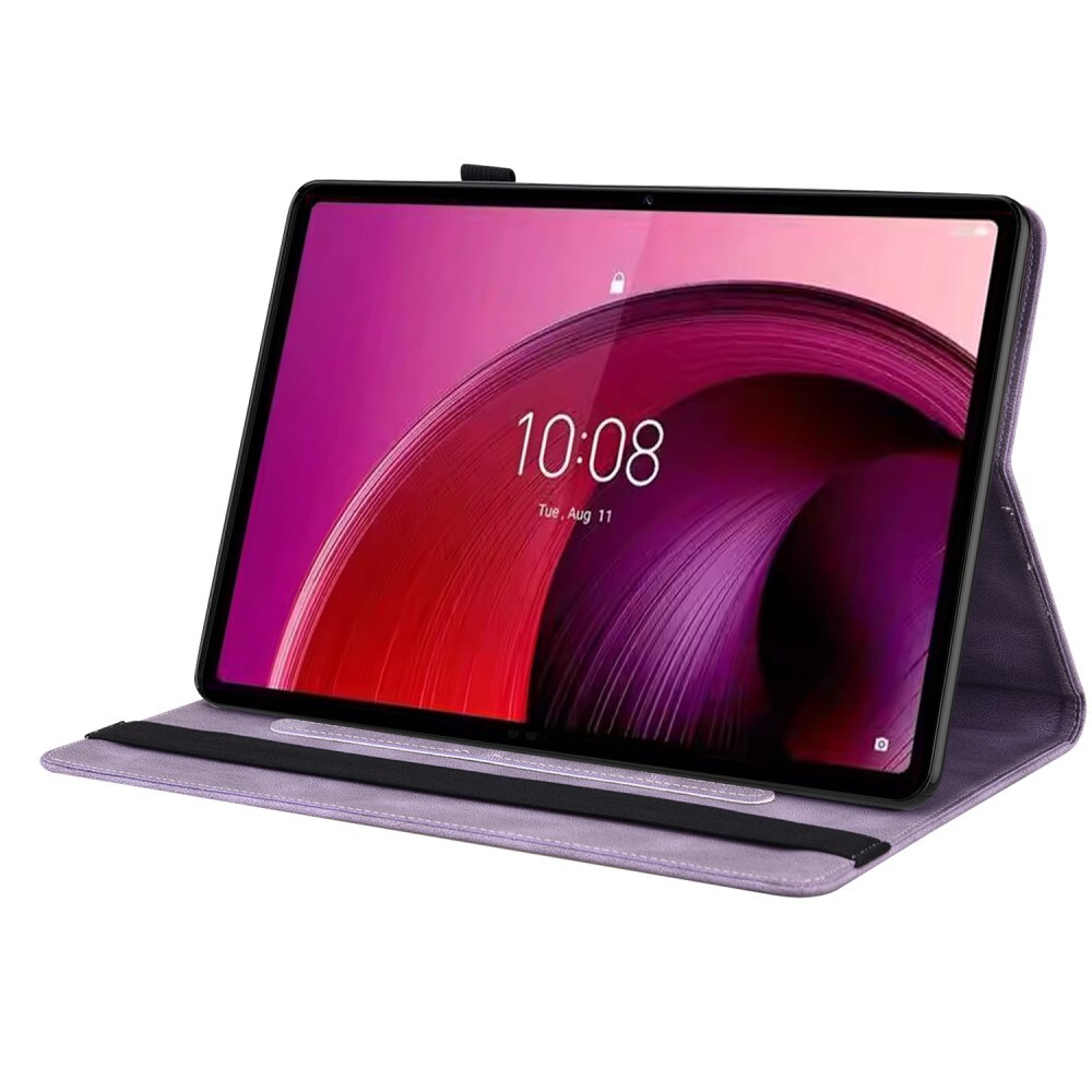  Lenovo Tab M10 5G Etui med sommerfugle, Lilla