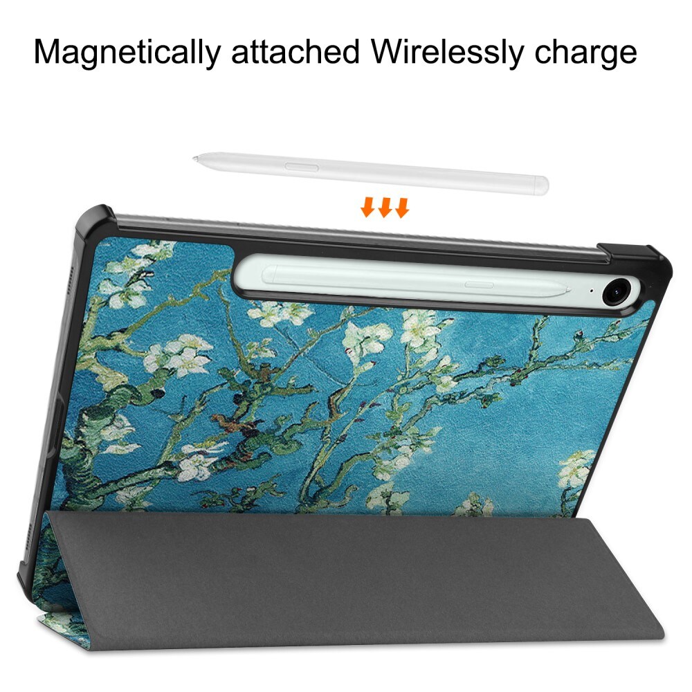 Samsung Galaxy Tab S10 FE Tri-Fold etui, Kirsebærblomster