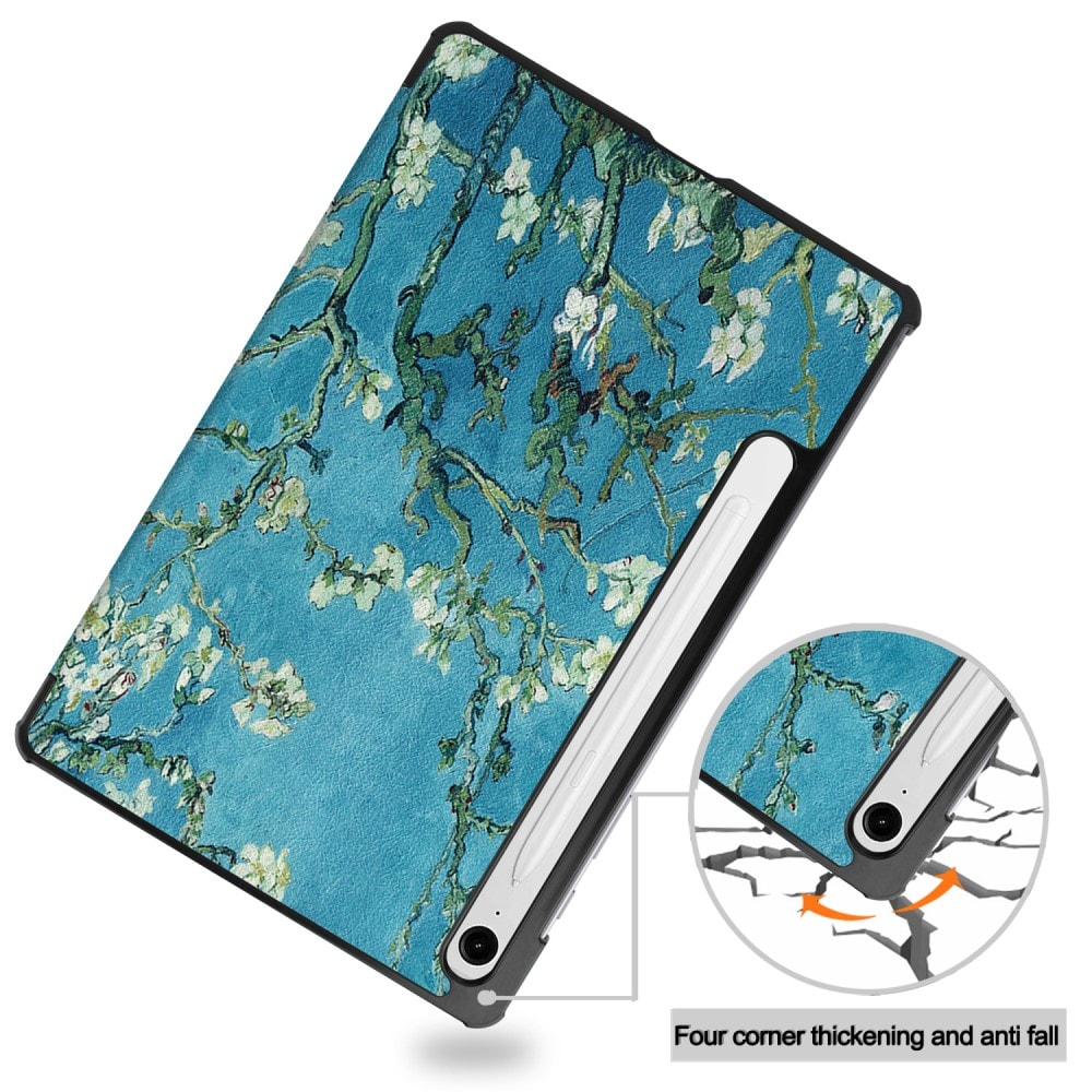 Samsung Galaxy Tab S10 FE Tri-Fold etui, Kirsebærblomster