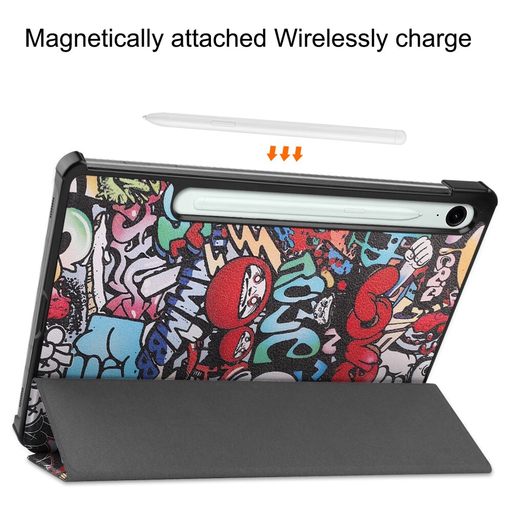 Samsung Galaxy Tab S9 FE Tri-Fold etui, Graffiti
