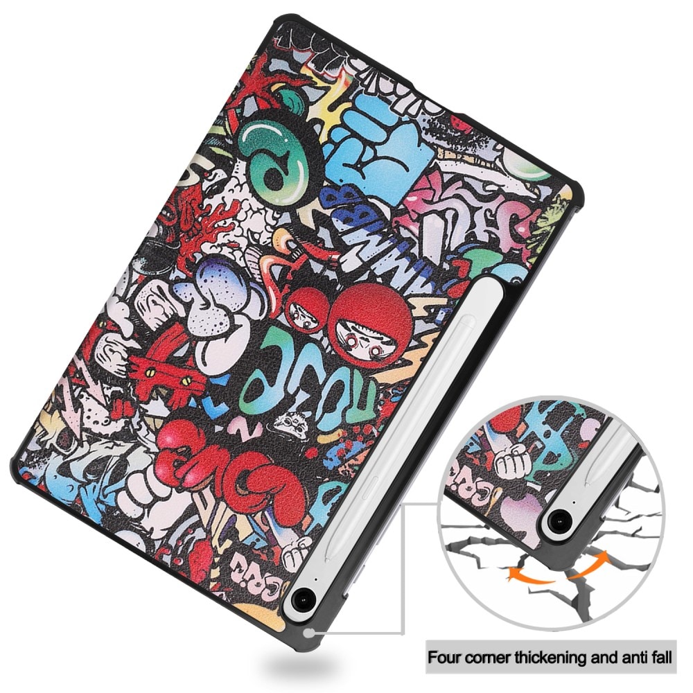 Samsung Galaxy Tab S9 FE Tri-Fold etui, Graffiti