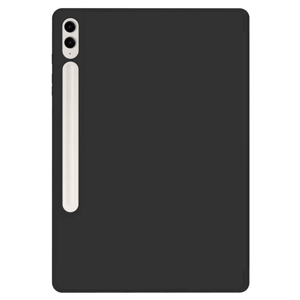 Samsung Galaxy Tab S9 FE Plus Tri-fold etui med penneholder, Sort