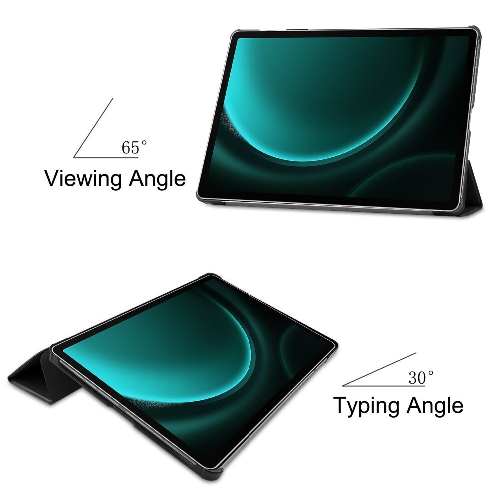 Samsung Galaxy Tab S9 FE Plus Tri-Fold etui, Sort