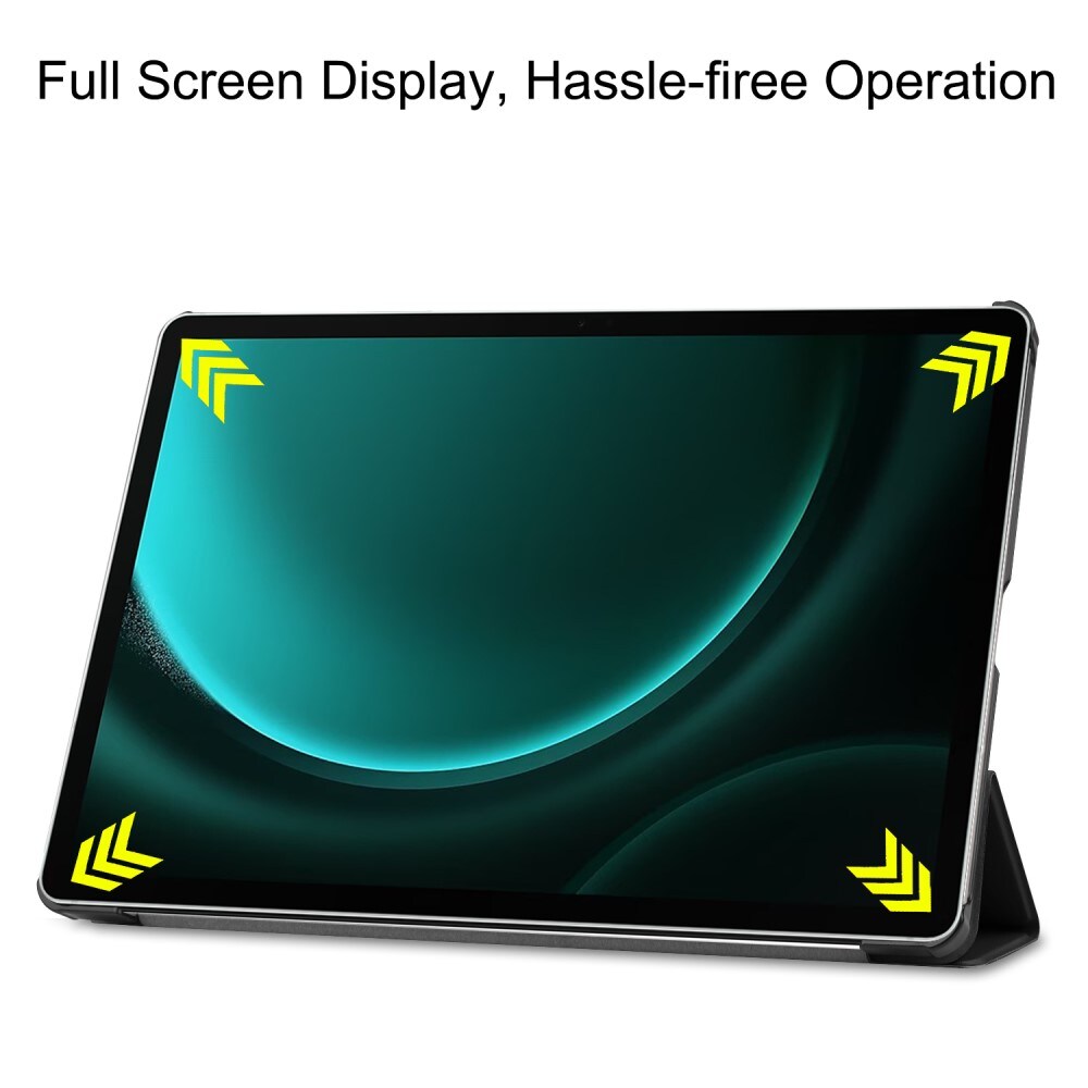 Samsung Galaxy Tab S9 FE Plus Tri-Fold etui, Sort