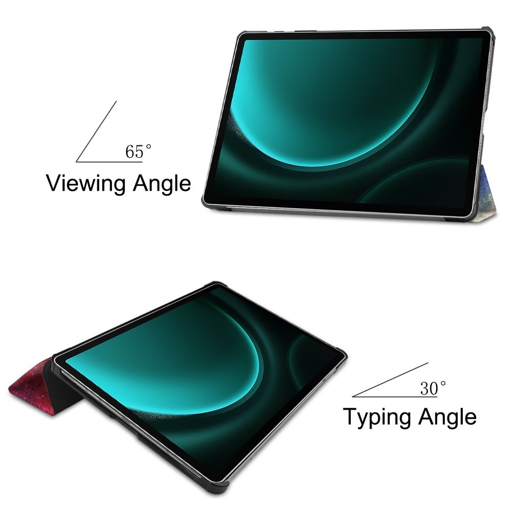 Samsung Galaxy Tab S9 FE Plus Tri-Fold etui, Rum