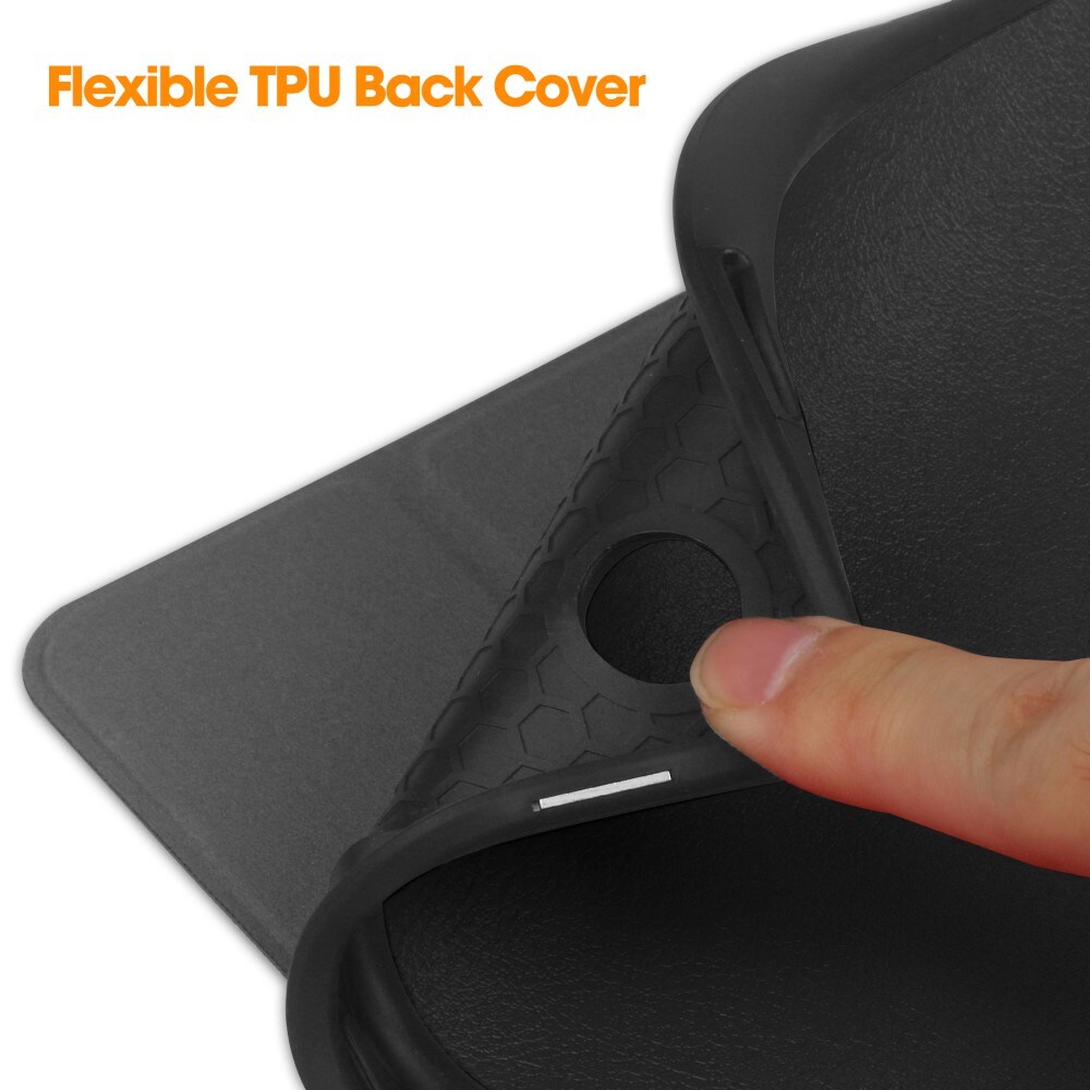 Samsung Galaxy Tab A9 Plus Tri-fold etui med penneholder, Sort